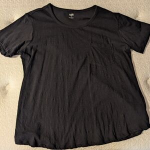 a.n.a Black Short Sleeve Tee